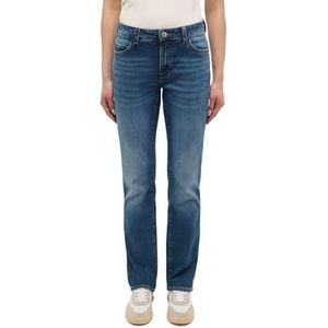 MUSTANG Crosby Relaxed Straight damesjeans, Blauw