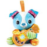 VTech - Tango, P'tit Dog Musician, pluche puppy baby met interactieve gitaar, muziekwekker, kinderwagen, autostoel en babypark, geboortecadeau vanaf 3 maanden – inhoud in het Frans