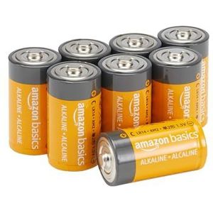 Amazon Basics 8 stuks AA type C multifunctionele alkalinebatterijen met hoge prestaties, 5 jaar houdbaarheid