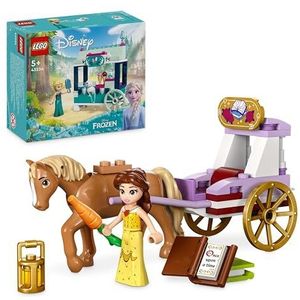 LEGO Disney Princess Het verhaal van Belle – de koets, koets speelgoed met mini-prinsessenpop, schoonheid en het beest, cadeau voor jongens en meisjes vanaf 5 jaar 43233