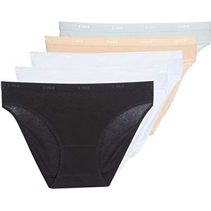 DIM - Les Pockets - Slip - Wit - Katoen - Set van 5