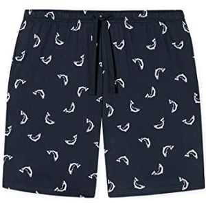 Schiesser Slaapbroek Bermuda korte broek Pijama, donkerblauw, 52 heren, donkerblauw, 52, Dunkelblau
