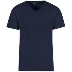 Trigema Dames V-shirt van 100% biologisch katoen, Navy-C2C