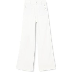 s.Oliver Suri Wide Jeans pour femme, blanc, taille 36/36, Blanc., 38