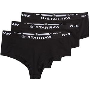 G-STAR RAW Set van 3 hipsteronderbroeken voor dames, zwart (zwart/zwart/zwart D24081-d516-4248), XXL, Zwart (Black/Black D24081-d516-4248)