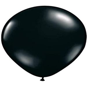 Folat Ballonnen zwart metallic, 30 cm-100 stuks, 08091