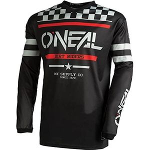 O'NEAL O'neal Element Jersey Camiseta del escuadrón Element heren (1 stuk), Zwart/Grijs