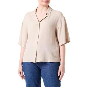 Vila Vipricil S/S damesblouse, beige, 36, Beige