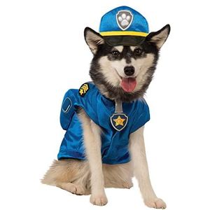 Rubie's Officieel Paw Patrol Chase kostuum voor honden, maat L, van nek tot staart, 55,9 cm, borst 50,8 cm