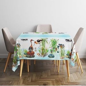 MB HOME ITALY Tafelkleed van Panama, 100% katoen, zacht, rustig, 150 x 240 cm