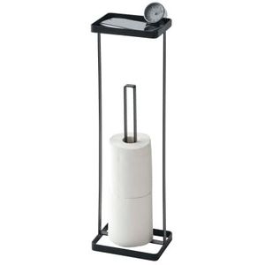 WC Rolhouder Yamazaki Tower Stand And Tray Black