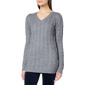 Colina Pull tricoté pour femme, gris, M-L