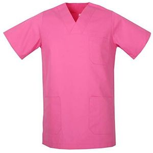 Misemiya - Werkkleding Unisex COL PIC korte mouwen medische unisex - Ref.817, Roze