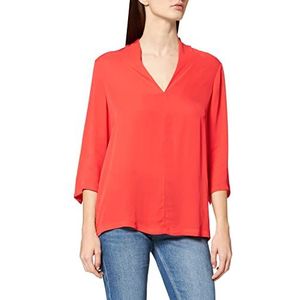 Scotch & Soda Viscose top met V-hals damesblouse, rood (Flame Red 3567), S, rood (Flame Red 3567)