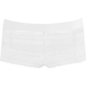 ATHENA - Boxer Femme Dentelle, Blanc, 42