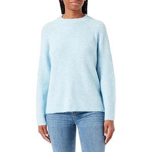 PIECES Pcellen LS O-Neck Knit Noos BC Qx Pull en tricot pour femme, Bleu aéronautique., 44-46 (grande taille)