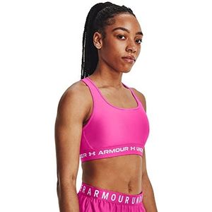 Under Armour Armourâ® Mid Crossback Sports Bra T-shirt voor dames, Rebel Rose / / /