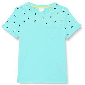 s.Oliver T-Shirt manches courtes garçon, bleu/vert, 116-122