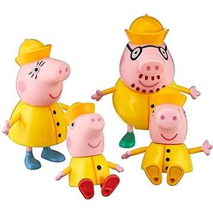 Peppa Pig, Peppa op avontuur, laten we in de regen spelen, set met 4 figuren in waterdicht, vanaf 3 jaar