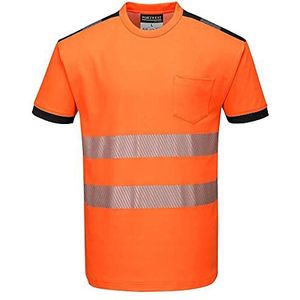 Portwest PW3 Hi-vis T-shirt, korte mouwen, maat 4XL, oranje/zwart, T181OBR4XL