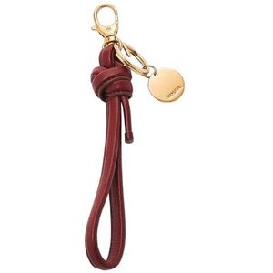 Fossil Poison Fossil LiteHide SLG1589602 leren sleutelhanger voor dames, 1 stuk, Rood, Casual