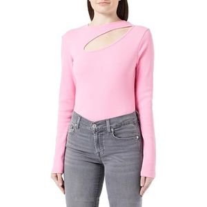 ONLY Onlnussa L/S Top Jrs T-shirt met lange mouwen voor dames, Roze zak.