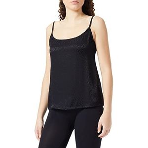 HUGO Dames Satijnen vest, zwart 1, XS, Zwart 1