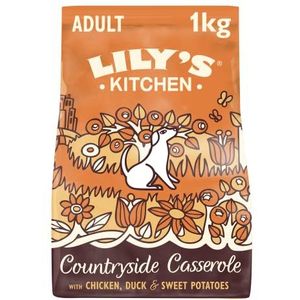Lily's Kitchen Compleet en natuurlijk droogvoer voor honden, kip en eend (4 x 1 kg)