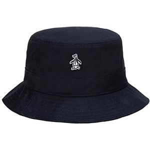 Original Penguin Uniseks hoed met katoenen keperlogo, Donkere saffier, Eén maat