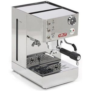 Lelit Anna PL41LEM Semi-professioneel koffiezetapparaat, ideaal voor espressodeksel, cappuccino en koffiepads, roestvrijstalen behuizing, 2 liter, zilver