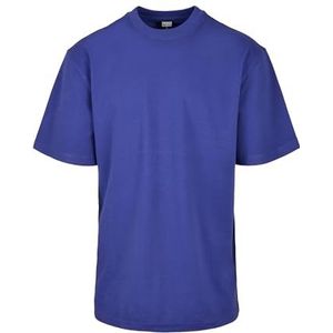 Urban Classics Oversized T-shirt met korte mouwen voor heren met vallende schouders, 100% katoenen jersey, Bluepurple