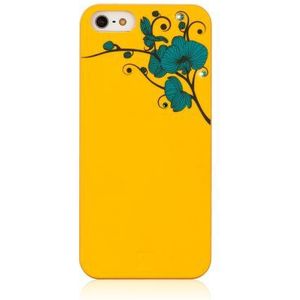 BlingMyThing ai5-od-yl-blz orchid beschermhoes voor Apple iPhone 5 geel met Swarovski-kristallen