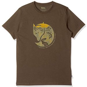 Fjallraven Arctic Fox T-shirt voor heren, maat M, Donkere Olijf