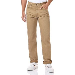 Wrangler Authentics Klassieke jeans voor heren, klassieke pasvorm, herenjeans, Donkere Khaki