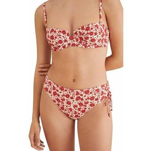 women'secret Bikinibroekje met bloemen voor dames, Rode print