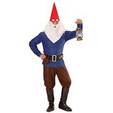 Blue Gnome"" (jas, broek, riem met portemonnee, boothoezen, hoed met oren, wenkbrauwen en baard) - (M)