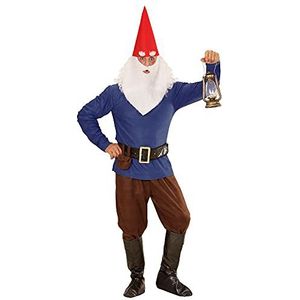 Blue Gnome"" (jas, broek, riem met portemonnee, boothoezen, hoed met oren, wenkbrauwen en baard) - (M)