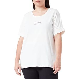 Samoon T-shirt voor dames, Offwhite patroon