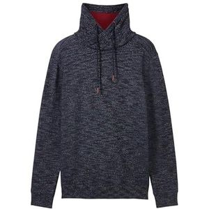 TOM TAILOR Pull pour homme, 36447 - Bleu marine Spacedye, M