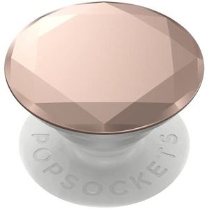PopSockets PopGrip houder en handgreep voor smartphone en tablet met verwisselbare top – metallic diamant roségoud
