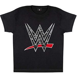 WWE Meisjes Camouflage Logo T-shirt 5-15 jaar zwart officieel product 7-8 jaar, zwart.