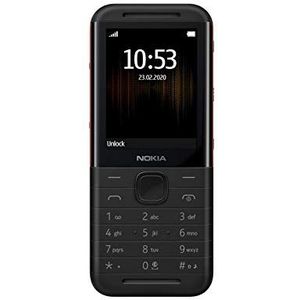 Nokia - Mobiele telefoon 5310 zwart/rood Dual SIM