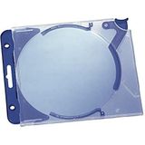 Durable 526906 CD-hardbox Quickflip compleet voor 1 CD, PP, 155 x 126 x 27 mm, transparant/blauw, 5 stuks