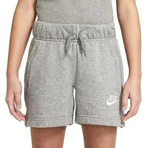 Nike G NSW Club Ft 5 In Shorts Dames, Carbon Heather/White