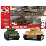 Airfix - Classic Conflict Tiger 1 Vs Sherman Firefly (8/20) * (Af50186)