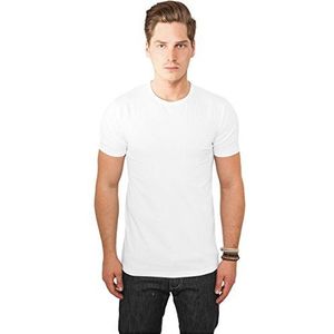 URBAN CLASSICS t-shirt - wit - maat S - stretch