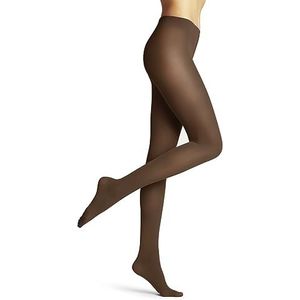 FALKE Dames Pure Matt 50 DEN semi-ondoorzichtige panty halfdik mat effen elegant comfort riem zonder druk op de taille stop-mesh aan de voetpunten fijn garen zacht duurzaam 1 paar, Bruin (Caramel