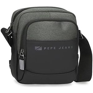 Pepe Jeans Jarvis Bagagetas voor heren, Groen, Middelgrote schouderriem