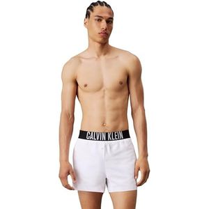 Calvin Klein Shorts Wb Zwembroek voor heren, Wit PVC.