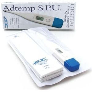 Digitale thermometer, compact, set ADC Adtemp 413Bk, weergave °C/°F, schakelbaar, voor kinderen en volwassenen